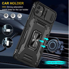 Чехол-Ударопрочный Camshield Army Ring Samsung A055 Galaxy A05, черный
