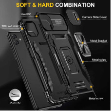 Чехол-Ударопрочный Camshield Army Ring Samsung A055 Galaxy A05, черный