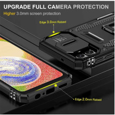 Чехол-Ударопрочный Camshield Army Ring Samsung A055 Galaxy A05, черный