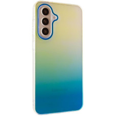 Чехол-силикон TPU+PC Glassbend Samsung A35, синий