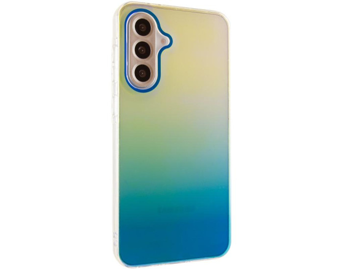 Чехол-силикон TPU+PC Glassbend Samsung A35, синий