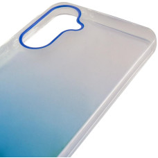 Чехол-силикон TPU+PC Glassbend Samsung A35, синий