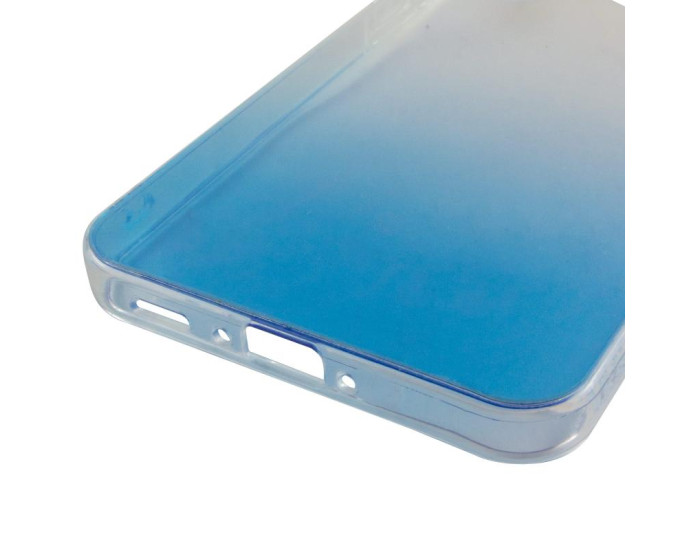 Чехол-силикон TPU+PC Glassbend Samsung A35, синий