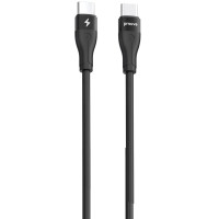 Кабель Proove Soft Silicone Type-C to Type-C (60W/2m) черный