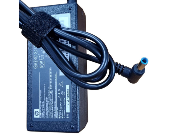 Блок зарядки для ноутбука HP 19.5V/2.31A (4.5*3.0 blue) без сетевого кабеля