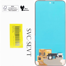 Дисплей с сенсорным экраном (модуль) Samsung S721 S24 FE, черный, сервисная упаковка, оригинал