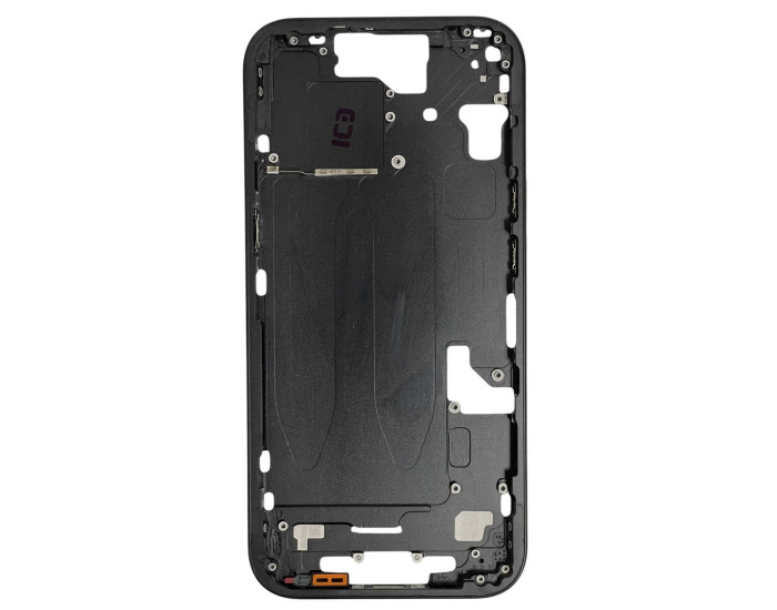 Рамка крепления корпуса iPhone 15, Black с кнопками и сеткой (US)