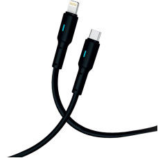 Кабель USB Gelius Pro Lumin Lamp Type-C to Lightning (30W/2m) черный (GP-UC100)