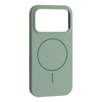 Чехол-силикон оригинал Full Soft Matte with MagSafe iPhone 17 Pro Max, Light cyan