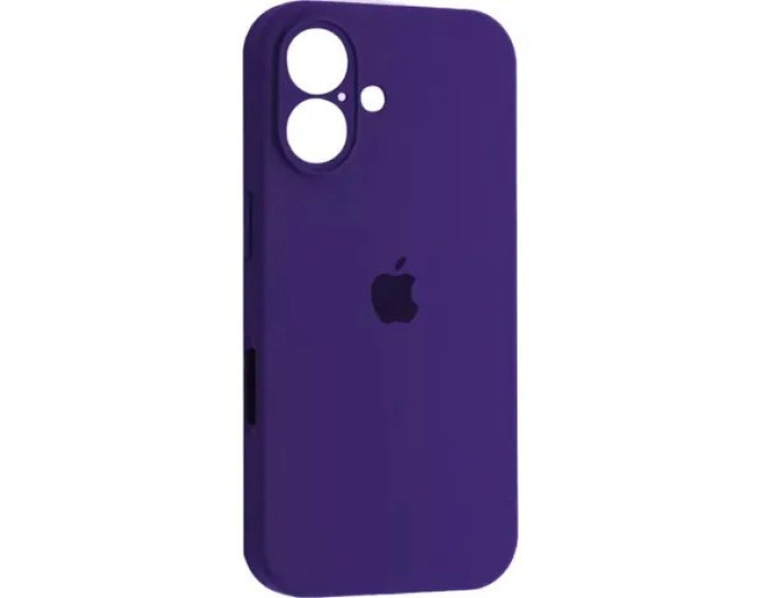 Чехол-силикон оригинал Full Camera Soft Matte iPhone 16, фиолетовый новый
