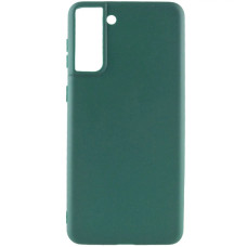 Чехол-силикон Candy Samsung S21 FE G990, Forest green