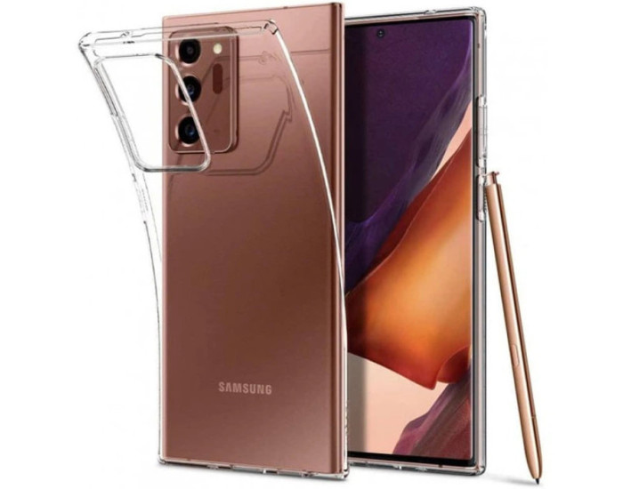 Чехол-силикон Epic Transparent Samsung Note 20 Ultra, прозрачный