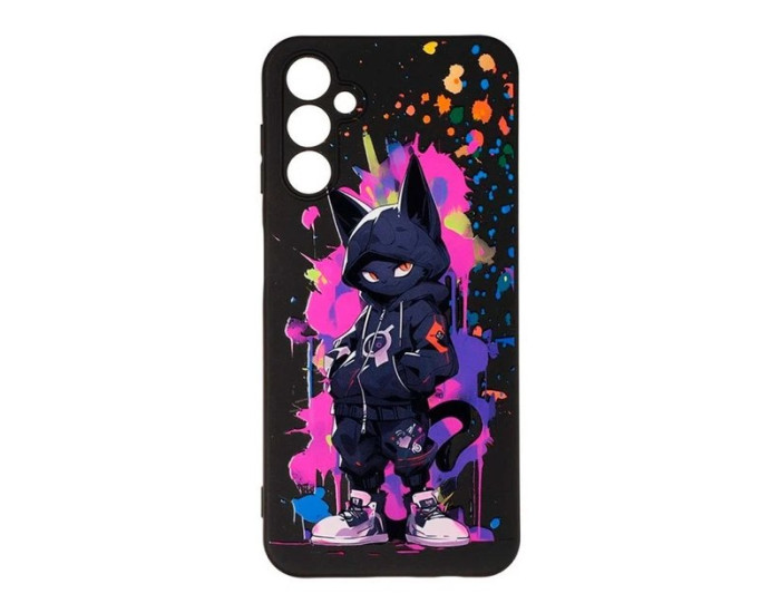 Чехол-силикон Gelius Print Case UV Samsung A145 A14, Gateway cat Pink