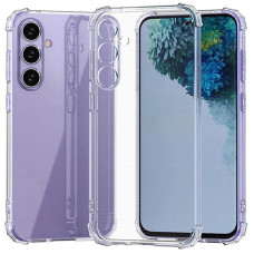 Чехол-силикон Getman Ease logo усиленные углы Full Camera Samsung S25 FE, прозрачный