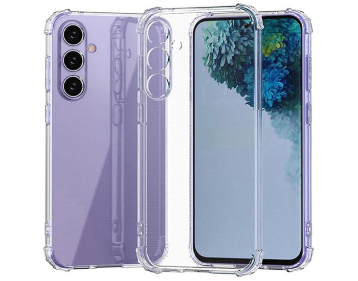 Чехол-силикон Getman Ease logo усиленные углы Full Camera Samsung S25 FE, прозрачный