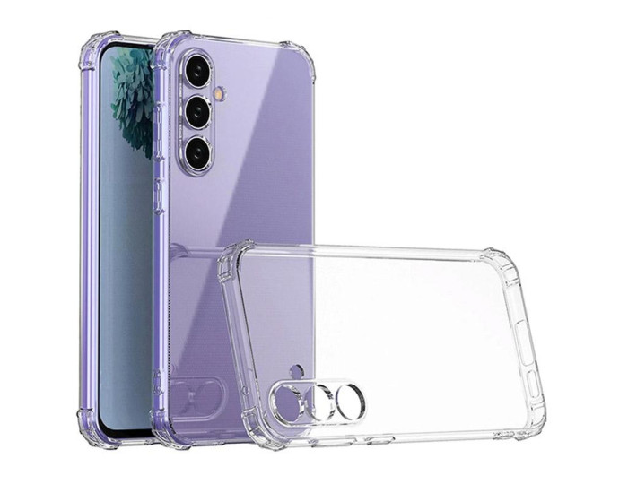 Чехол-силикон Getman Ease logo усиленные углы Full Camera Samsung S25 FE, прозрачный