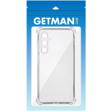 Чехол-силикон Getman Ease logo усиленные углы Full Camera Samsung S25 FE, прозрачный