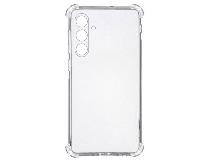 Чехол-силикон Getman Ease logo усиленные углы Full Camera Samsung S25 FE, прозрачный