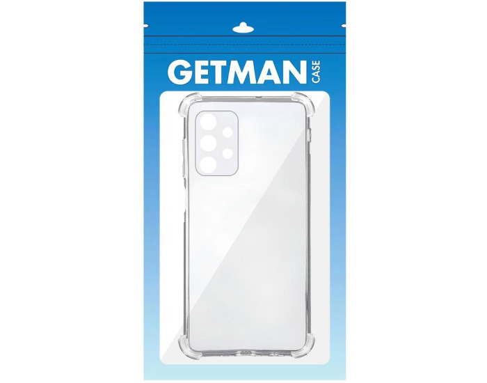 Чехол-силикон Getman Ease logo усиленные углы Samsung A13 4G, прозрачный