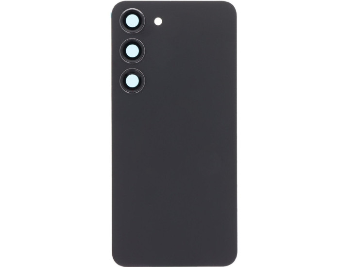 Задняя панель корпуса для Samsung S23 Plus 5G, черная со стеклом камеры, оригинал