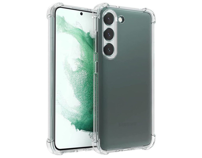 Чехол-силикон Getman Ease logo усиленные углы Samsung S23 Plus, прозрачный