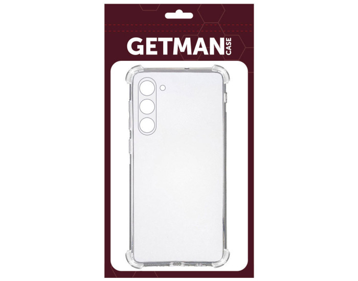 Чехол-силикон Getman Ease logo усиленные углы Samsung S23 Plus, прозрачный