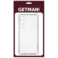 Чехол-силикон Getman Ease logo усиленные углы Samsung S24, прозрачный