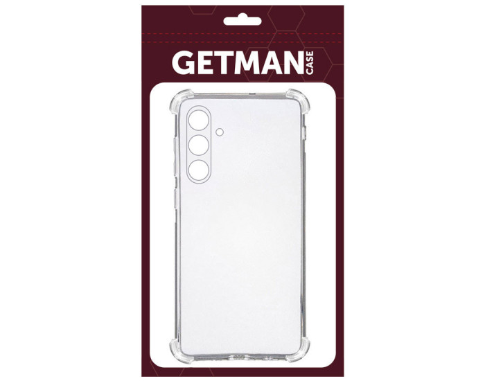 Чехол-силикон Getman Ease logo усиленные углы Samsung S24, прозрачный