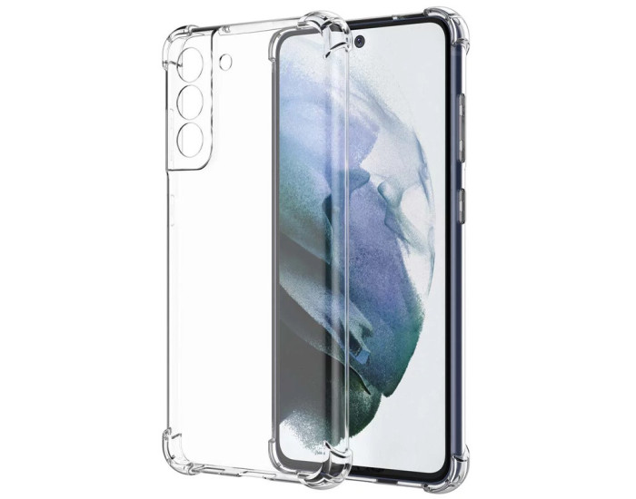 Чехол-силикон Getman Ease logo усиленные углы Samsung S901 Galaxy S22, прозрачный