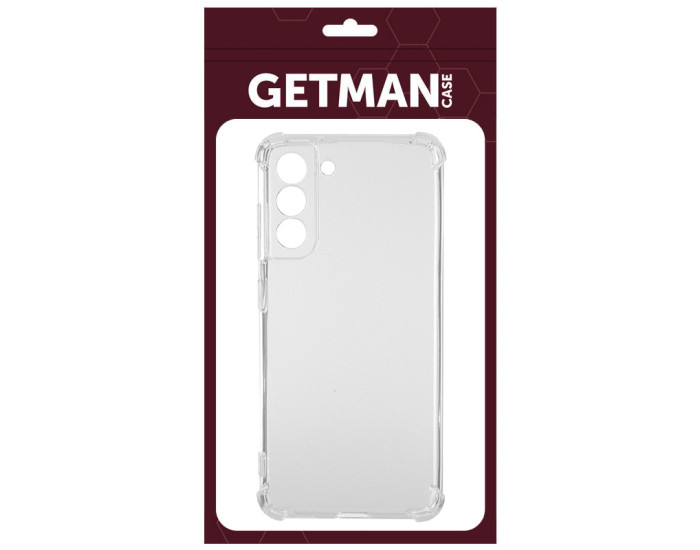 Чехол-силикон Getman Ease logo усиленные углы Samsung S901 Galaxy S22, прозрачный
