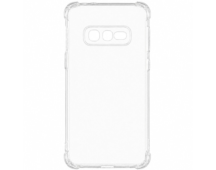 Чехол-силикон Getman Ease logo усиленные углы Samsung S10, Прозрачный