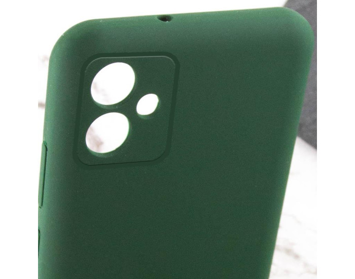 Чехол-силикон Getman Liquid Silk Full Camera Samsung A06 (Зеленый / Dark Green)