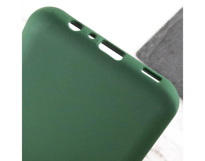 Чехол-силикон Getman Liquid Silk Full Camera Samsung A06 (Зеленый / Dark Green)