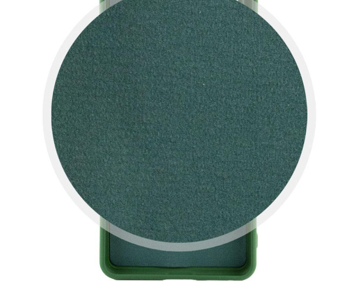 Чехол-силикон Getman Liquid Silk Full Camera Samsung A06 (Зеленый / Dark Green)