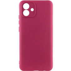 Чехол-силикон Getman Liquid Silk Full Camera Samsung A07 (Марсала / Marsala)