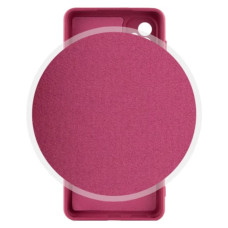 Чехол-силикон Getman Liquid Silk Full Camera Samsung A07 (Марсала / Marsala)