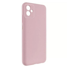 Чехол-силикон Getman Liquid Silk Full Camera Samsung A07 (Пастельно розовый / Pastel Pink)