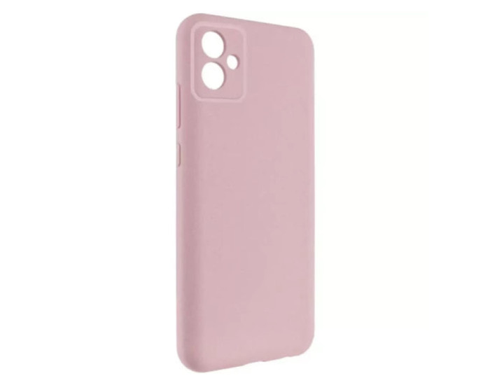 Чехол-силикон Getman Liquid Silk Full Camera Samsung A07 (Пастельно розовый / Pastel Pink)