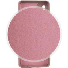 Чехол-силикон Getman Liquid Silk Full Camera Samsung A07 (Пастельно розовый / Pastel Pink)