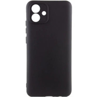 Чехол-силикон Getman Liquid Silk Full Camera Samsung A07 (Черный / Black)