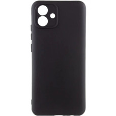 Чехол-силикон Getman Liquid Silk Full Camera Samsung A07 (Черный / Black)