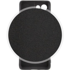 Чехол-силикон Getman Liquid Silk Full Camera Samsung A07 (Черный / Black)