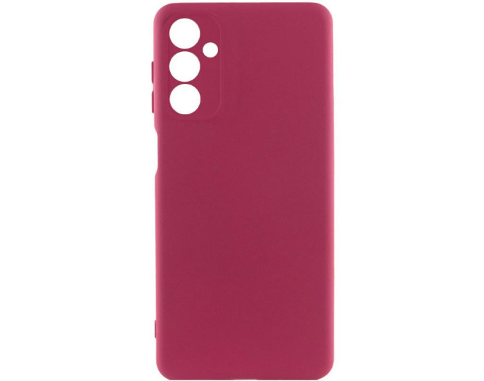 Чехол-силикон Getman Liquid Silk Full Camera Samsung A16 5G (Бордовый / Marsala)