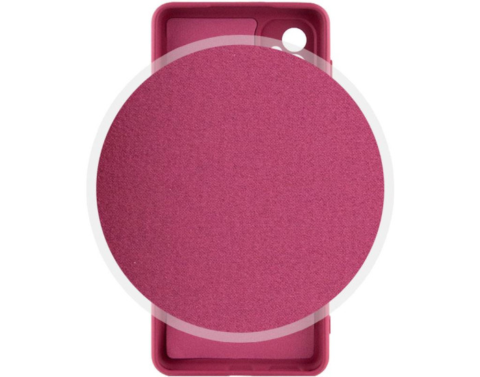 Чехол-силикон Getman Liquid Silk Full Camera Samsung A16 5G (Бордовый / Marsala)