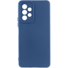 Чехол-силикон Getman Liquid Silk Full Camera Samsung A23 4G (Синий / Navy Blue)
