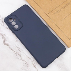 Чехол-силикон Getman Liquid Silk Full Camera Samsung S24 FE (Синий / Midnight Blue)