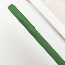 Чехол-силикон Getman Liquid Silk Full Camera Samsung S24 FE (Зеленый / Dark Green)