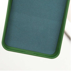 Чехол-силикон Getman Liquid Silk Full Camera Samsung S24 FE (Зеленый / Dark Green)