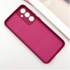 Чехол-силикон Getman Liquid Silk Full Camera Samsung S24 FE (Бордовый / Marsala)