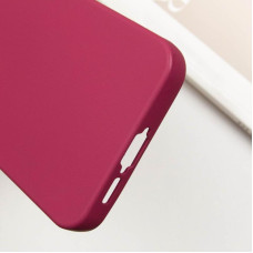 Чехол-силикон Getman Liquid Silk Full Camera Samsung S24 FE (Бордовый / Marsala)